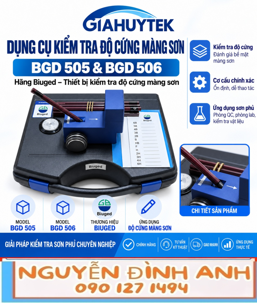 Dụng cụ kiểm tra độ cứng màng sơn Biuged BGD 505 và BGD 506